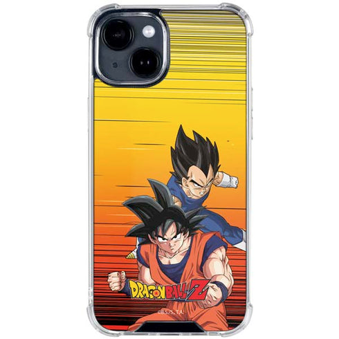Dragon Ball Z Goku & Vegeta iPhone 15 Clear Case